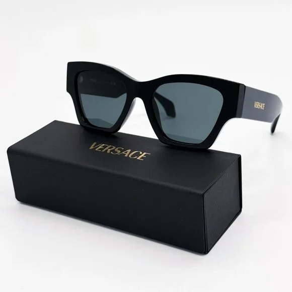 NEW VE4492U GB1/87 VERSACE BLACK WOMEN SUNGLASSES VE4492U
